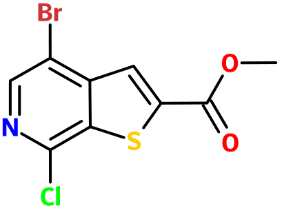 (image for) MC005138 Methyl 4-bromo-7-chlorothieno[2,3-c]pyridine-2-carboxylate